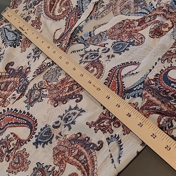 Editions sz L button front blouse Paisley Print - Picture 6 of 7